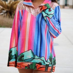 L&B Cactus Sunset Pullover